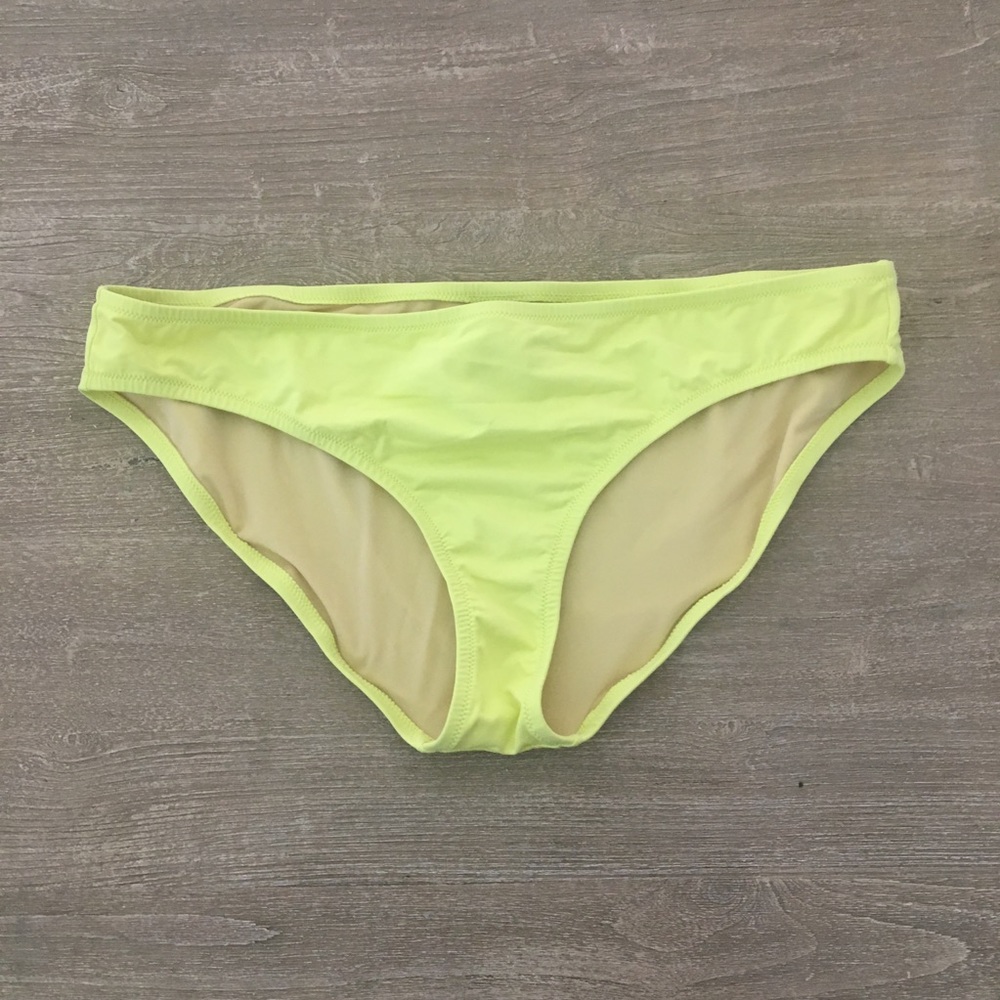 NWOT J Crew Neon Yellow Bikini Bottoms